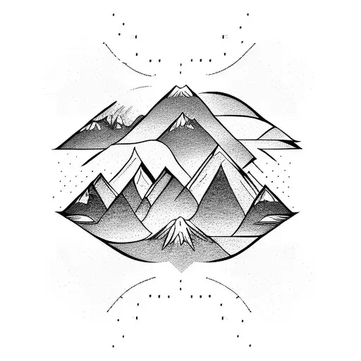 Vector Mountain In Shape