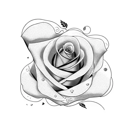 Stemmed Rose With A Broken Dome
