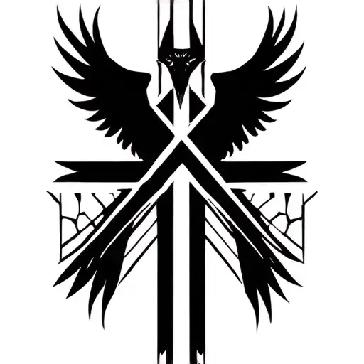 Raven On Cross