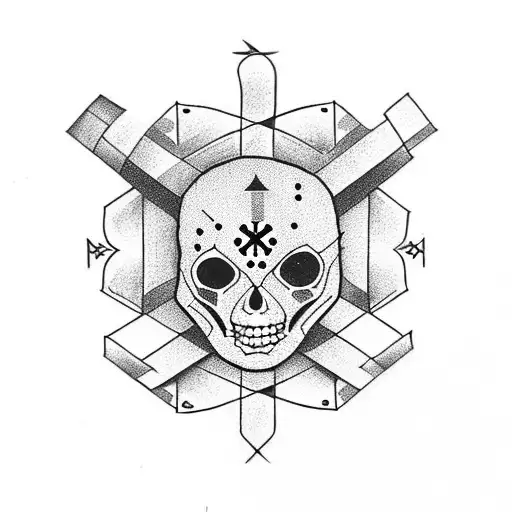 Zodiac Killer Symbol With Cross Design