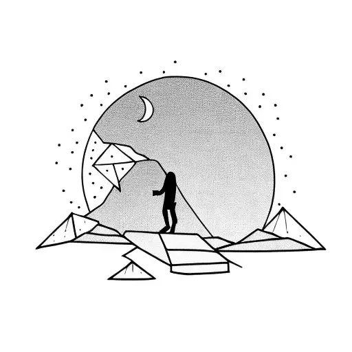 A Guy Walking Alone To The Sunset