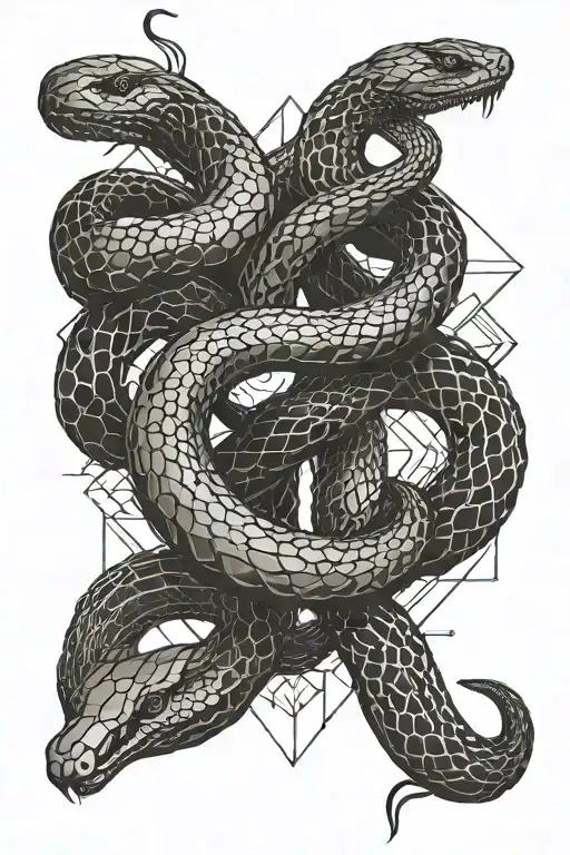 Snake Line Art