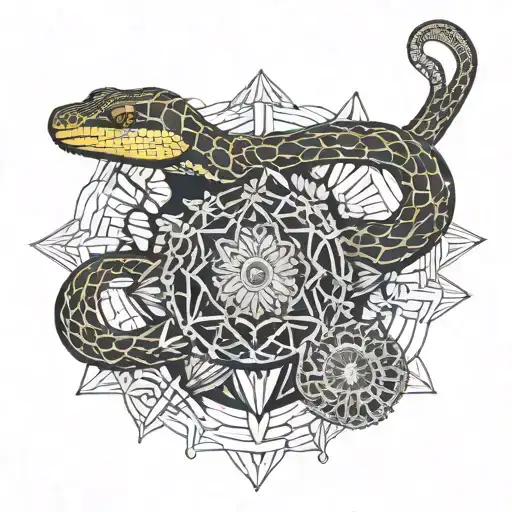 Snake And Mandalas