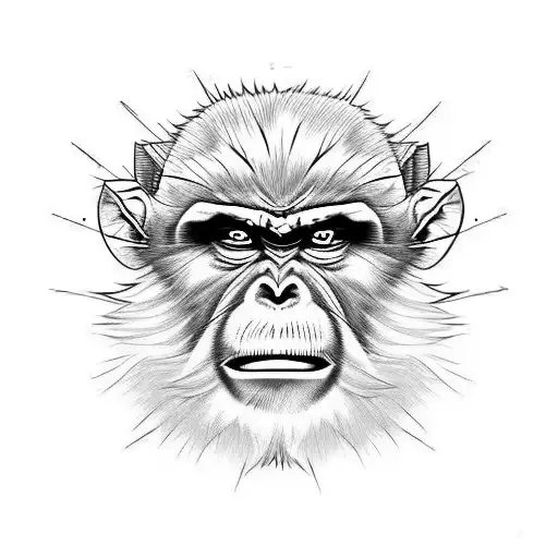 Angry Snow Monkey