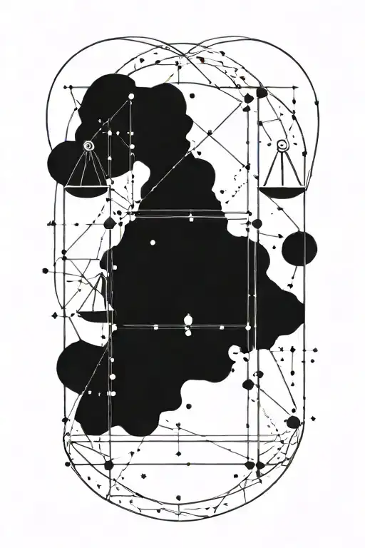 Libra Symbol And Constellation