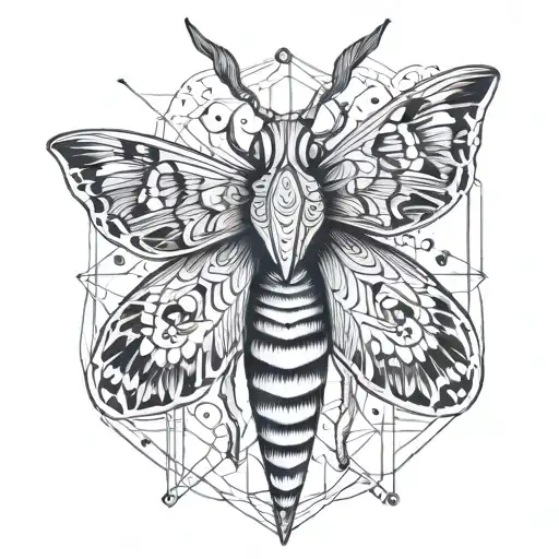 Death Moth Sketch Style