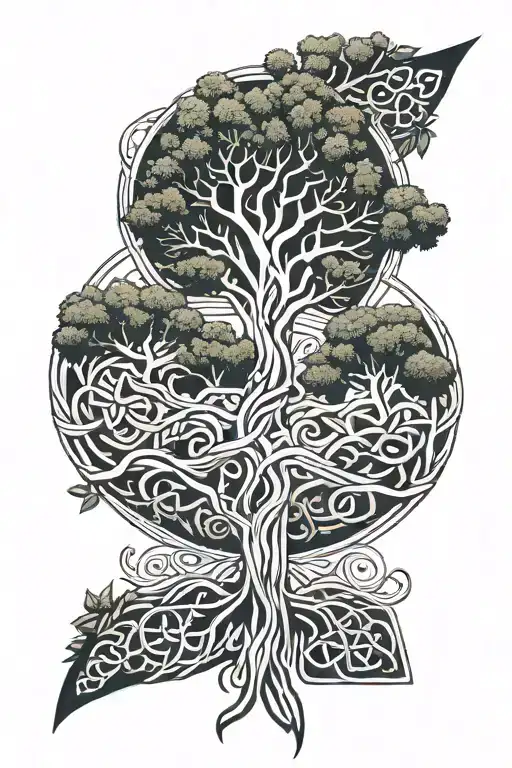 Celtic Tree Of Life Growing