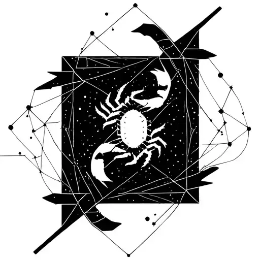 Geometric & Scorpio Constellation