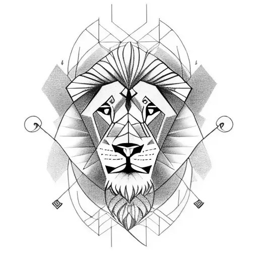 A Sketch Of A Lion Surrounded By Musical Symbols