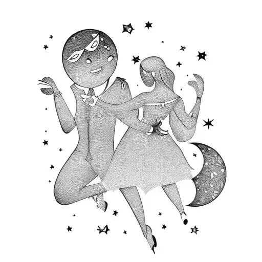 Lovers Dancing Under The Moon