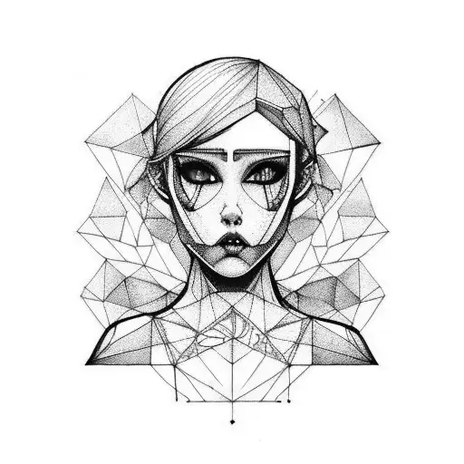 Asexy Strong Girl Who Depression And Architecture Industrial Designer