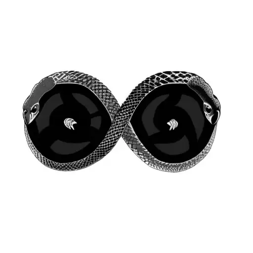 A Red And Black Snake