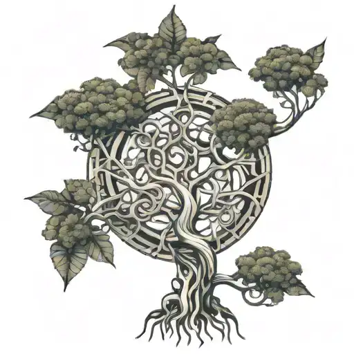 An Intricate Biomechanical Tree Design Representing Growth And Knowledge