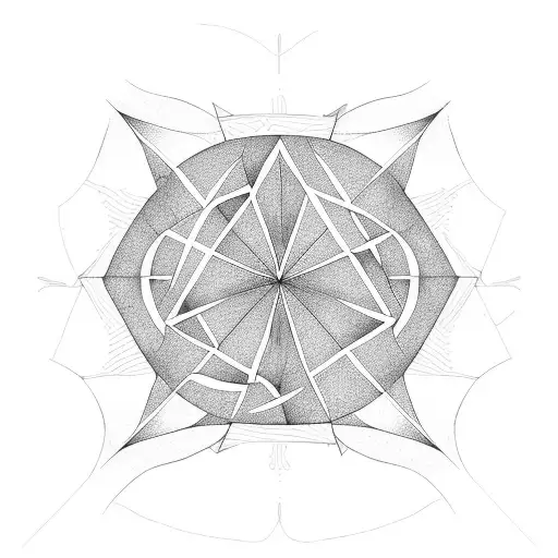 Pumpkin Inside Triangle