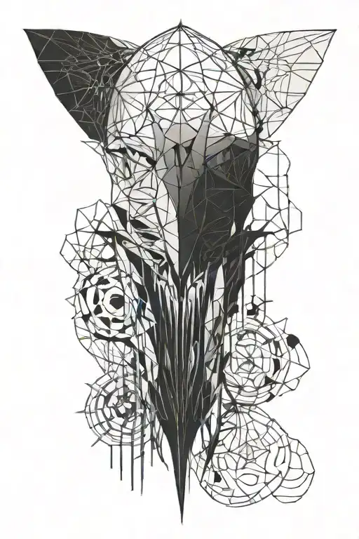 Mens Forearm Tattoo Graphic Gothic Creature Simple No Skulls