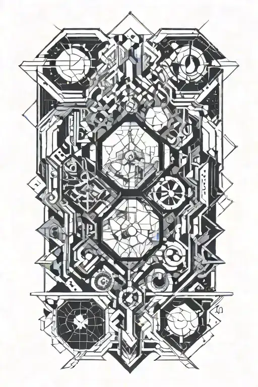 Sci Fi Scene Geometric