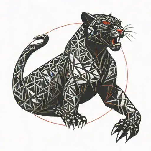 Black Panther With Red Eyes