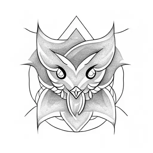 Make Me A Dove Full Face And Symmetrical Black And White