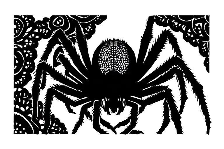 Spider With Lace