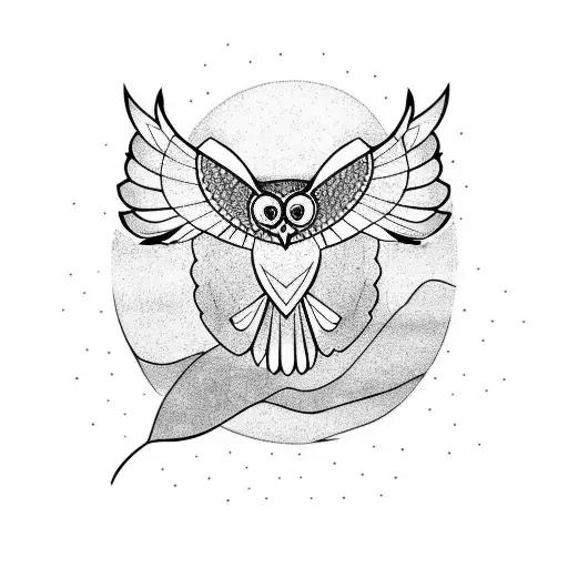 Owl With Big Tree Adn