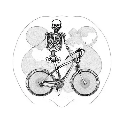 Skeleton Travelling The World