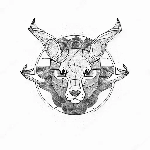 Vegan Logo With Animal Footprints And Text