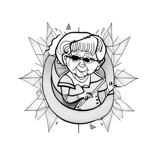 Grandma Walking With Grandson