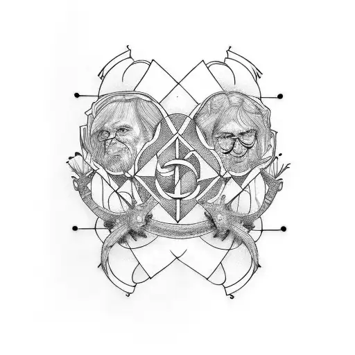 Father Mather And 3 Daugthers