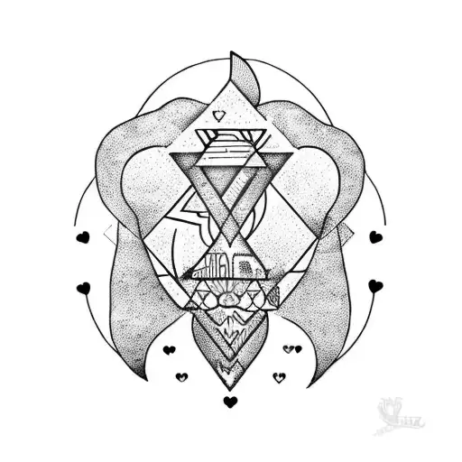 Dolphin Forming Heart With Libra Zodiac