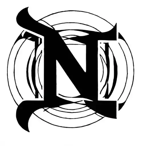 Letter N In A Circle
