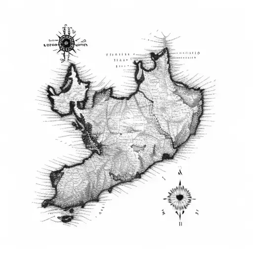 Use New Zealand Map And Combine It With Indian Map