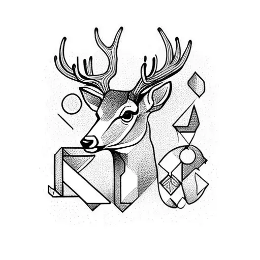 Deer With The Letter A