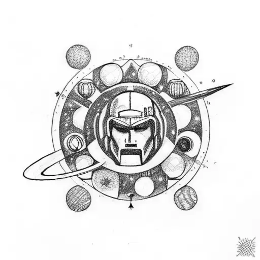 Spartan With Solar System