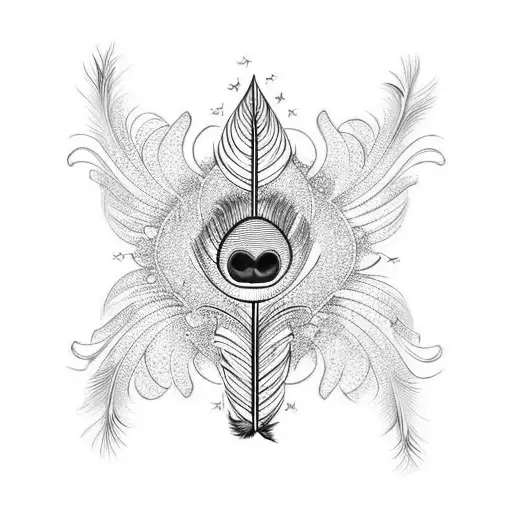 Jasmine Peacock Feather