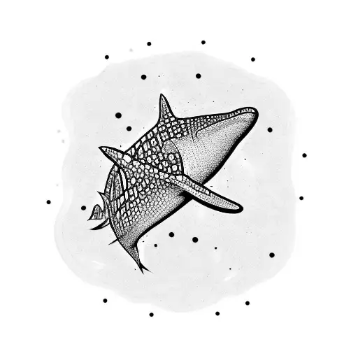 Whale Shark And Palm