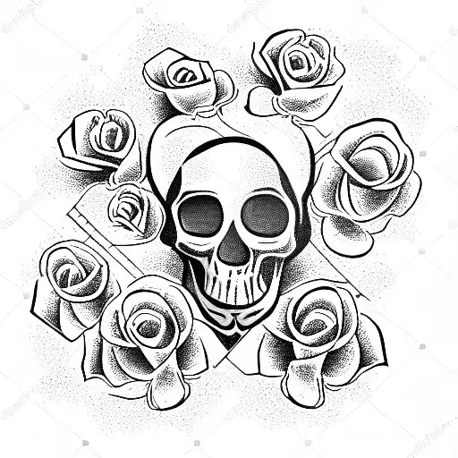 Skull And Roses