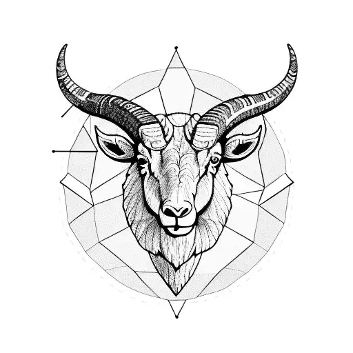 A Ram With Majestic Horns Standing On A Mountain Peak