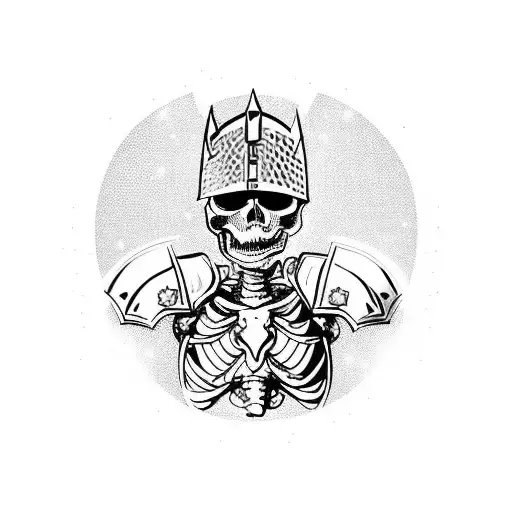 Skeleton Knight With Jeweled Armor
