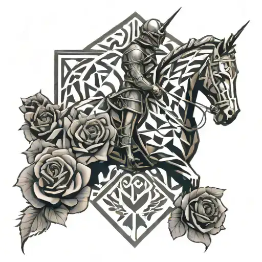 Knight And Roses
