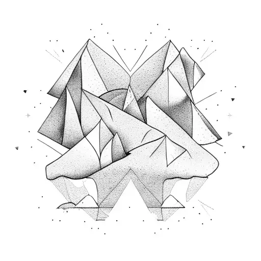 A Mountain The Ocean A Sand Dune All In Separate Triangles