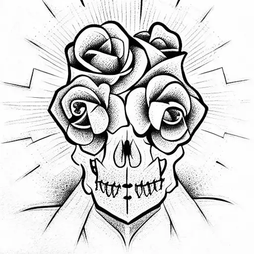 Skull And Roses
