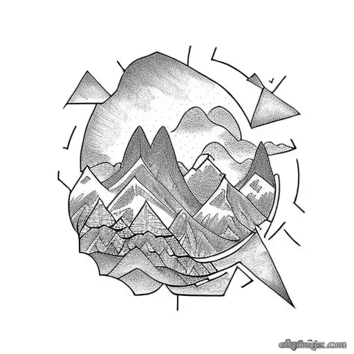 Design A Tattoo That Combines Your Love For Money And Family With Mountains