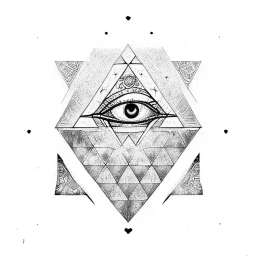 Evil Eye Heart Tear Moon Triangle
