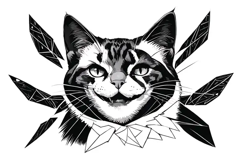 Chishersky Cat With A Joker Smile