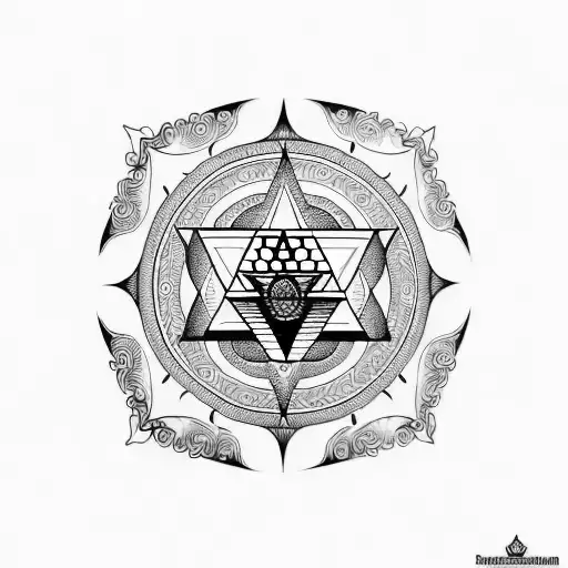 Sriyantra Tattoo Mandala Forearm Ganesh Buddha