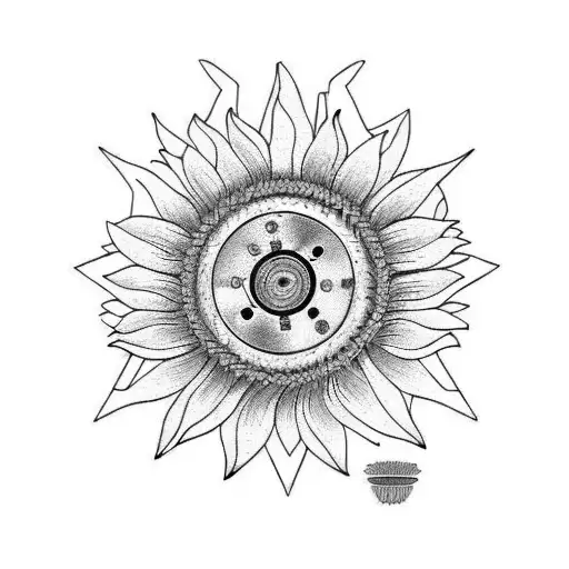 Gear Cog Sunflower