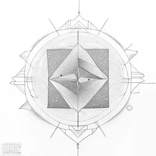 Simple Geometric Line Space And Time