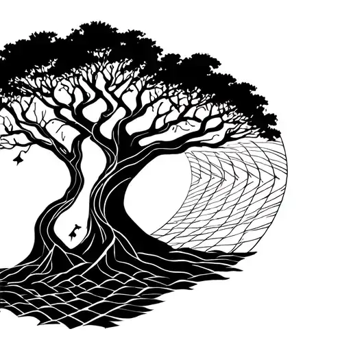 An Alon Side The Tree