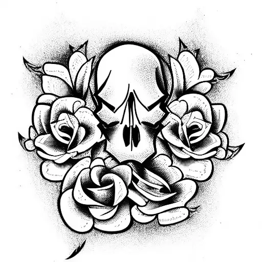 Skull And Roses