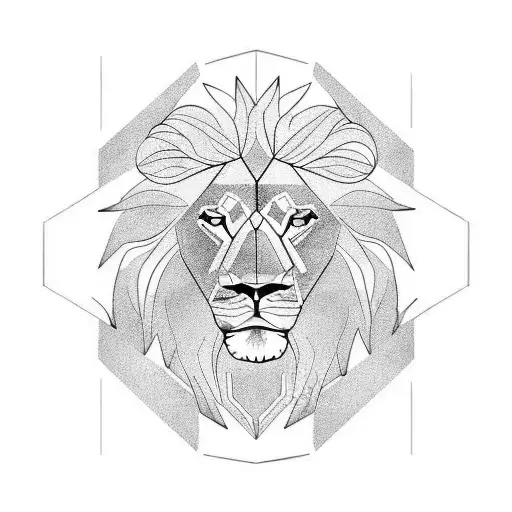 Stmpd Records Logo With Lion In A Geometric Print